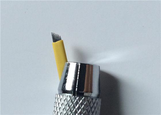 Porcellana 0.25mm un acciaio inossidabile di 7 dei perni aghi del sopracciglio 3D Microblading per trucco permanente fornitore