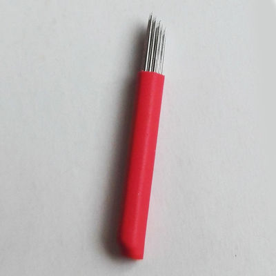Porcellana Il giro 17RL annebbia 3D Emberiory Pen Permanent Makeup Needles Blade manuale per il labbro fornitore
