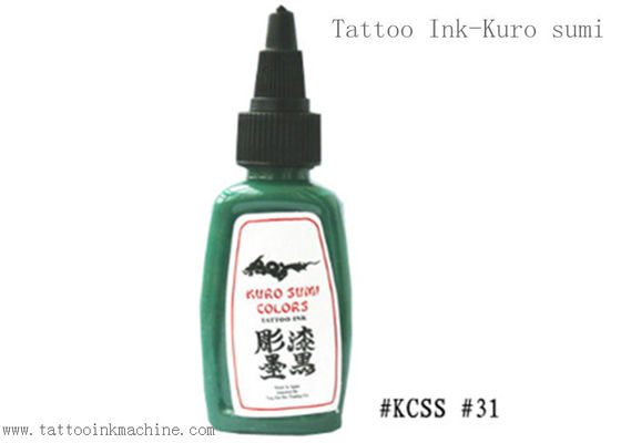 Porcellana Il tatuaggio eterno di Kuro Sumi 1OZ inchiostra il colore verde per tatuaggio del corpo fornitore