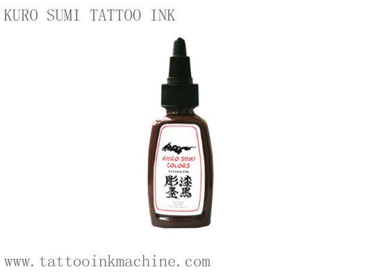 Porcellana Inchiostro eterno Kuro Sumi 1OZ del tatuaggio di colore di Brown per tatuaggio permanente del corpo di trucco fornitore
