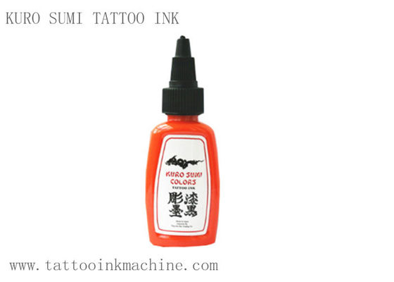 Porcellana OEM eterno di Kuro Sumi dell'inchiostro del tatuaggio di colore arancio per tatuaggio del corpo fornitore