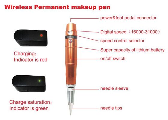 Porcellana Penna permanente del tatuaggio dell'attrezzatura di progettazione del tatuaggio del labbro e del sopracciglio dell'OEM fornitore
