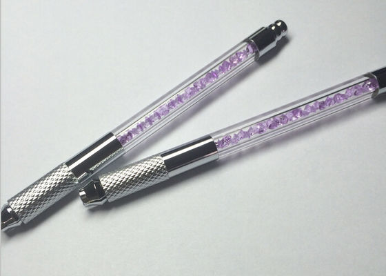 Porcellana Penna fatta a mano del più nuovo di rosa di Crystal Manual del tatuaggio sopracciglio permanente della penna fornitore