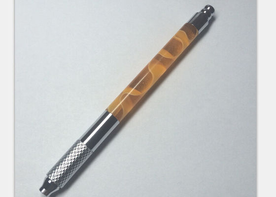 Porcellana Penna fatta a mano variopinta del sopracciglio del tatuaggio del cristallo 110MM, penna manuale del tatuaggio professionale fornitore