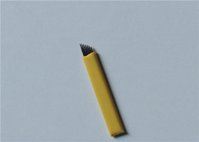 0.25mm un acciaio inossidabile di 7 dei perni aghi del sopracciglio 3D Microblading per trucco permanente 0