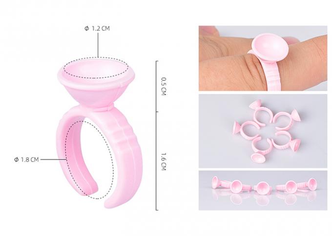 Diametri inchiostro di plastica rosa Ring Tattoo Holer Equipment Supplies 1.2cm/di 1.5cm 0