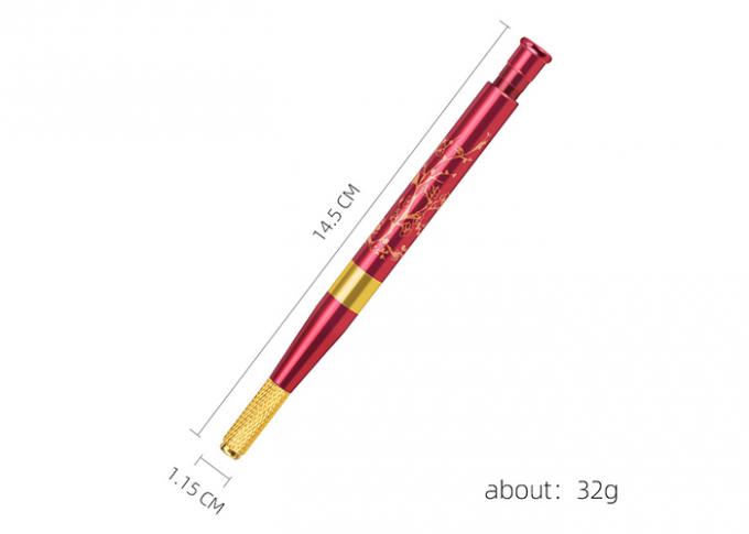 Penna manuale rossa di Lucky Eyebrow Microblade Needle Tattoo 0