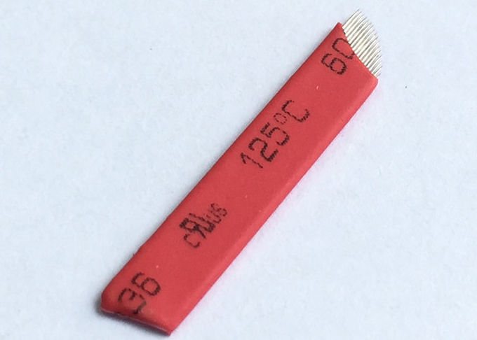 Lama permanente rossa degli aghi di trucco di Microblading/aghi del sopracciglio 0