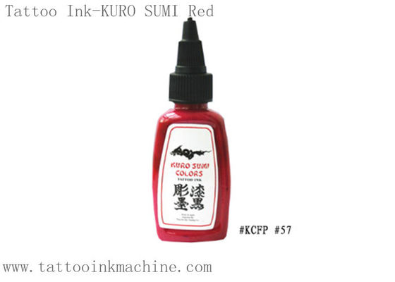 Porcellana L'OEM Kuro tatuaggio eterno 0.5OZ/1OZ di Sumi inchiostra il colore rosso per il corpo tatuante fornitore
