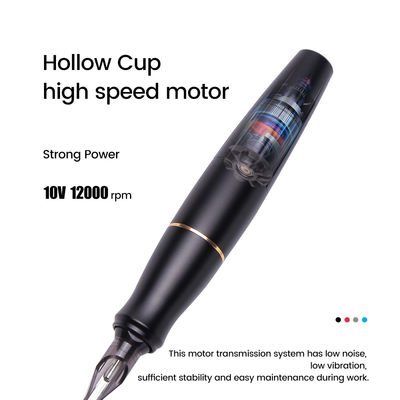 Porcellana Motore senza nucleo Acciaio inossidabile Rosso Microblading Sopracciglia Labbra Eyeliner Tattoo Gun fornitore