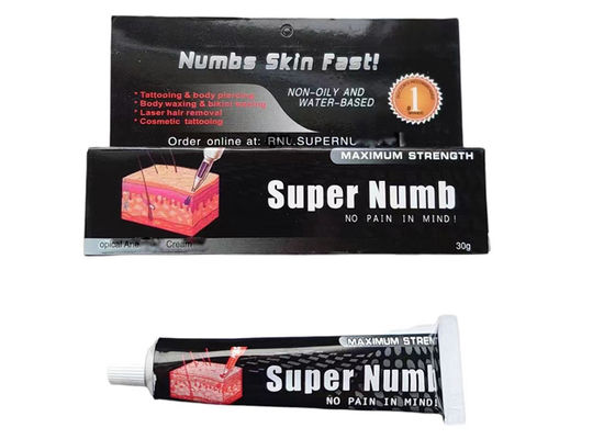 Porcellana 30G Super Anestetico Crema Anestetico Tattoo Anestetico Pelle Per Tatuaggi / Piercing Corpo fornitore