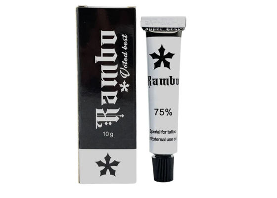 Porcellana 10 g di Rambo, trucco permanente indolore, crema topica per tatuaggi fornitore