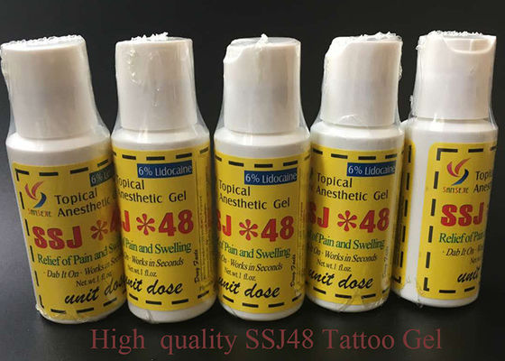 Porcellana Crema anestetica per tatuaggi di sopracciglia e labbra 6% anestetico SSJ*48 Gel anestetico per tatuaggi fornitore