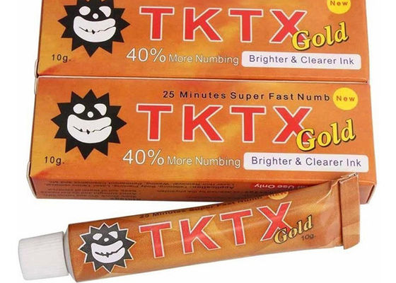 Porcellana 40% oro TKTX Super Numb Crema anestetica per tatuaggi indolore fornitore