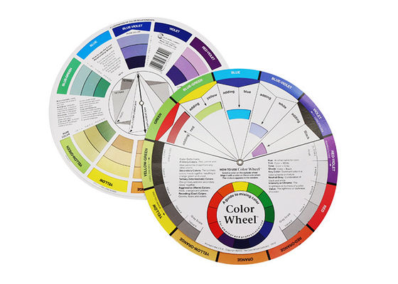 Porcellana 12 colori pigmentano i rifornimenti della guida di miscelazione del grafico della ruota di colore fornitore