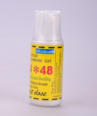 6% SSJ 48 Gel anestetico per tatuaggi per labbra, Crema anestetica topica fornitore
