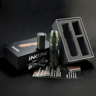 Acciaio inossidabile 1800mAh NARW Wireless Tattoo Machine 1-OLED Display Touch Screen Batteria Rotativa Tattoo Gun Tattoo Pen con Potenza RCA fornitore