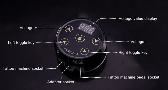 Aggiornamento Display LCD digitale Touch Screen Mini Aurora II Tattoo alimentazione 388g Peso del pacchetto per la macchina del tatuaggio fornitore