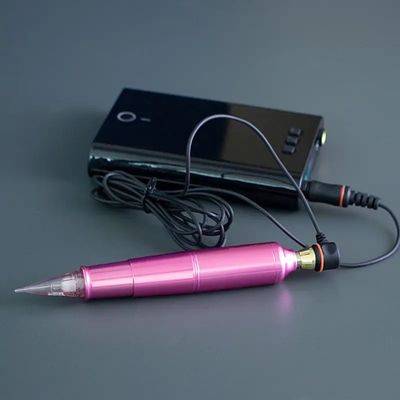 Micropigmentazione del cuoio capelluto Sopracciglia Eyeline Lip Rotary Tattoo Cartridges Pen Acciaio inossidabile con alimentazione elettrica a batteria fornitore