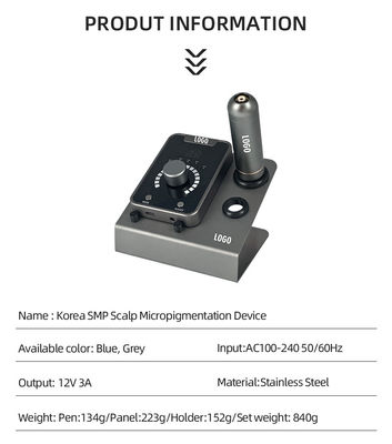 Dispositivo di micropigmentazione del cuoio capelluto SMP con trucco permanente e macchina da tatuaggio a motore svizzero in blu nero fornitore