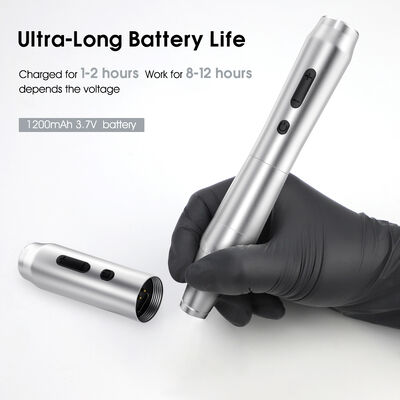Penna elettrica per tatuaggi senza fili Macchina per trucco permanente senza fili con doppia batteria Pistola per tatuaggi con sopracciglia fornitore