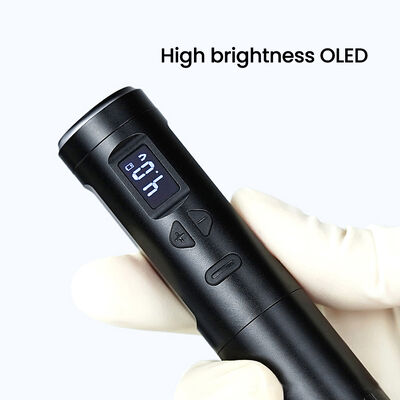 Dermografo senza fili Macchina elettrica per tatuaggi senza fili Macchina per il trucco permanente Aluminio 2 Batterie Teste Modello di connettore RCA fornitore