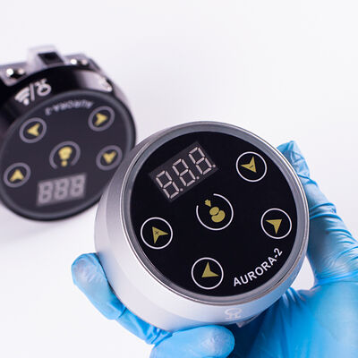 Nuovo aggiornamento all'ingrosso Display LCD digitale Touch Screen Mini Aurora 2 Alimentatore per tatuaggi adatto a tutte le macchinette per tatuaggi fornitore