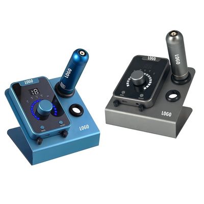 Dispositivo di micropigmentazione del cuoio capelluto SMP di tipo elettrico con trucco permanente e macchina svizzera per tatuaggi motori in blu nero