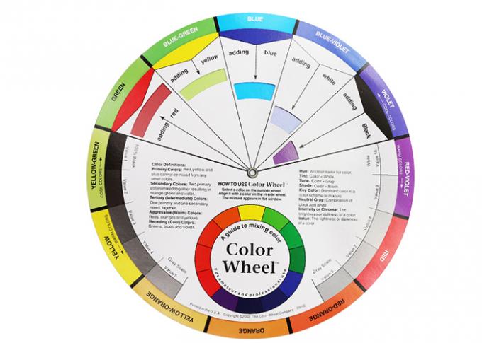 12 colori pigmentano i rifornimenti della guida di miscelazione del grafico della ruota di colore 1