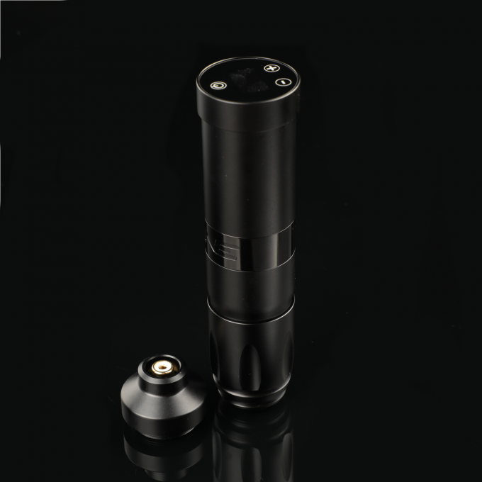 Acciaio inossidabile 1800mAh NARW Wireless Tattoo Machine 1-OLED Display Touch Screen Batteria Rotativa Tattoo Gun Tattoo Pen con Potenza RCA 4