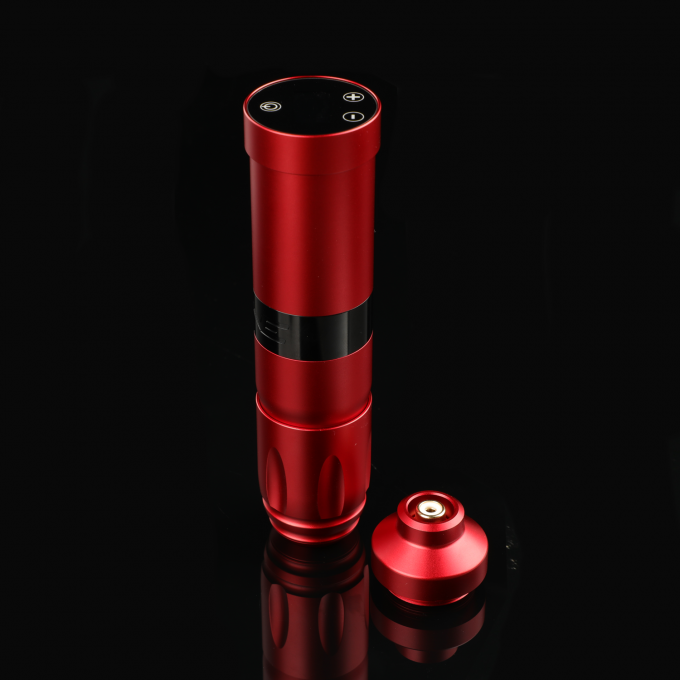 Acciaio inossidabile 1800mAh NARW Wireless Tattoo Machine 1-OLED Display Touch Screen Batteria Rotativa Tattoo Gun Tattoo Pen con Potenza RCA 6