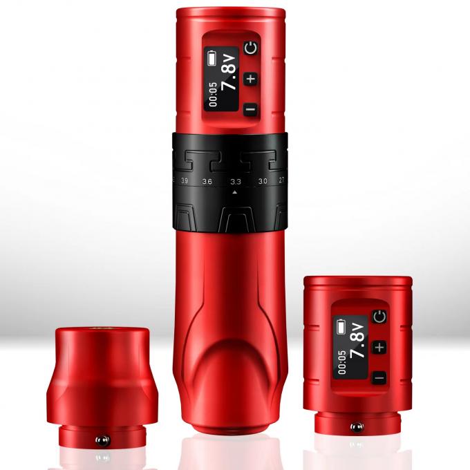 1500mAh Wireless Tattoo Gun INKONE SABER Coreless Tattoo Machine Pen Potente motore a lungo tratto 4,2 mm Aluminio aereo 6