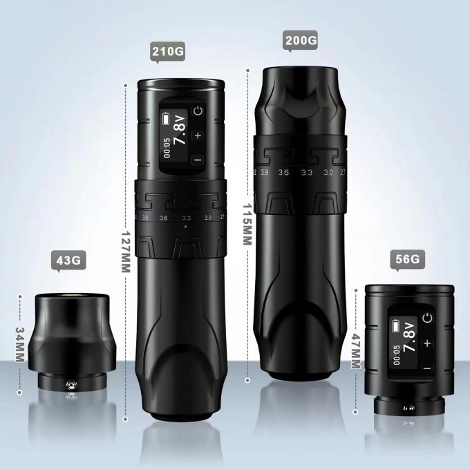 1500mAh Wireless Tattoo Gun INKONE SABER Coreless Tattoo Machine Pen Potente motore a lungo tratto 4,2 mm Aluminio aereo 10