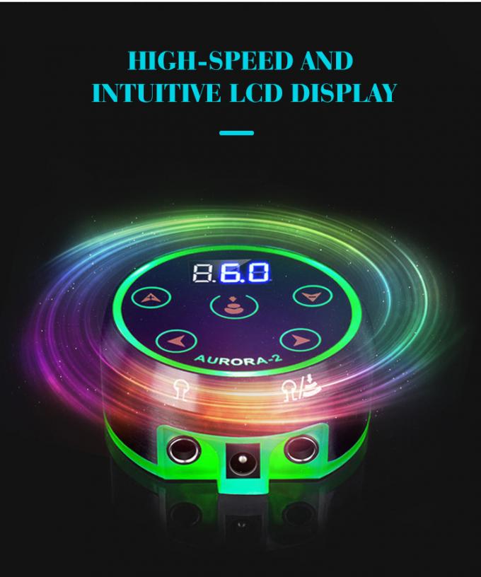 Aggiornamento Display LCD digitale Touch Screen Mini Aurora II Tattoo alimentazione 388g Peso del pacchetto per la macchina del tatuaggio 4