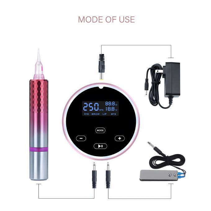 Kit di macchine di microblading digitale professionale con penna rotante permanente per tatuaggi 7