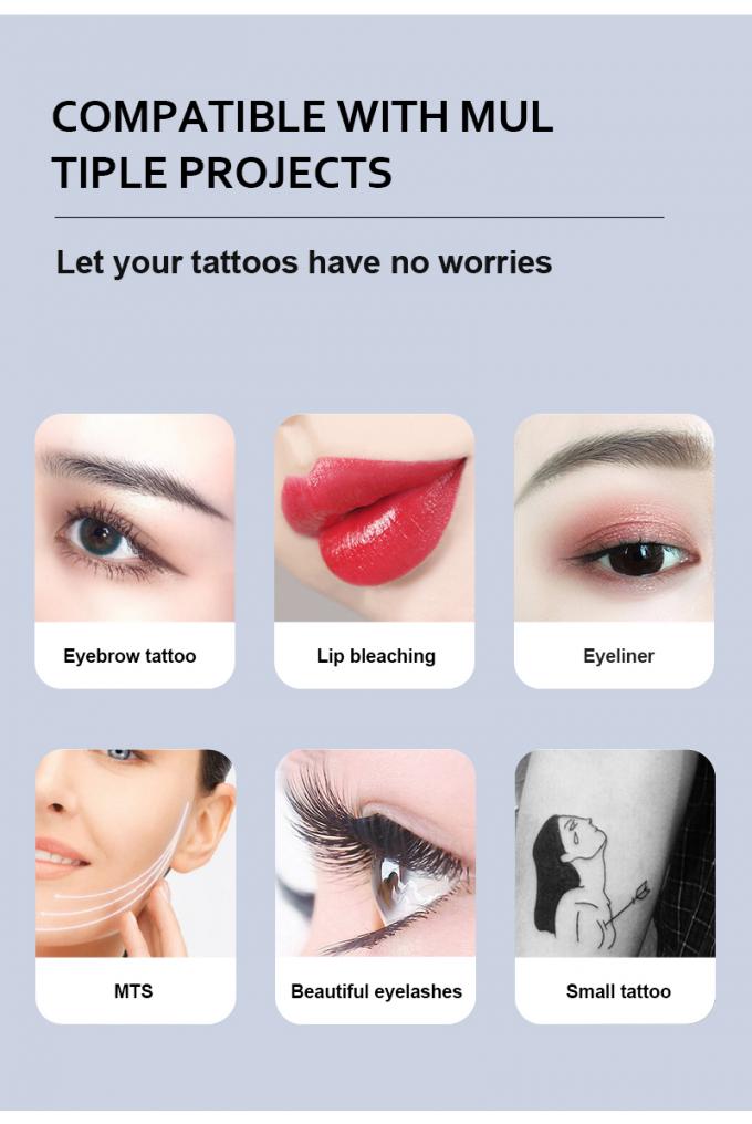 Micropigmentazione del cuoio capelluto Sopracciglia Eyeline Lip Rotary Tattoo Cartridges Pen Acciaio inossidabile con alimentazione elettrica a batteria 5