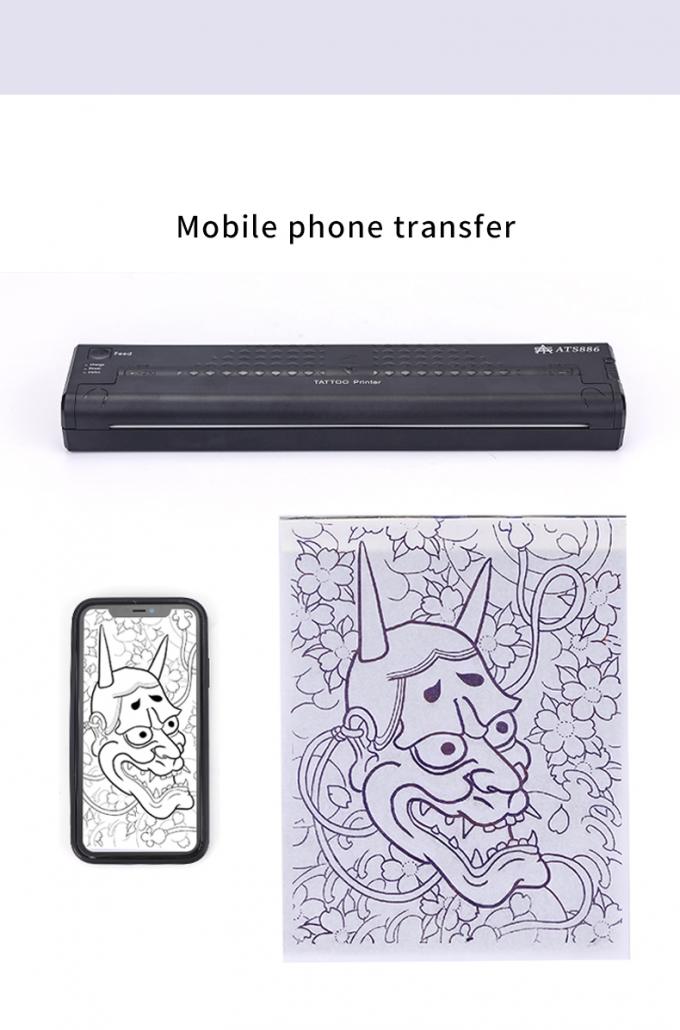 12000mAh Mini Tattoo Stencil Printer Calcolatore Termico Macchinario Wireless Transfer Printer Tattoo Printer Machine 14