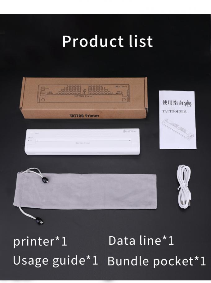 12000mAh Mini Tattoo Stencil Printer Calcolatore Termico Macchinario Wireless Transfer Printer Tattoo Printer Machine 28