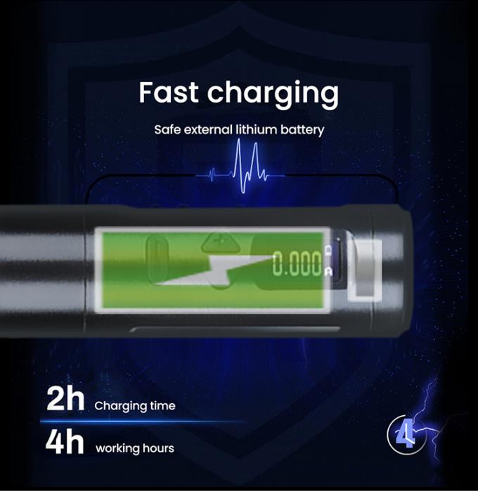 Dermografo senza fili Macchina elettrica per tatuaggi senza fili Macchina per il trucco permanente Aluminio 2 Batterie Teste Modello di connettore RCA 14