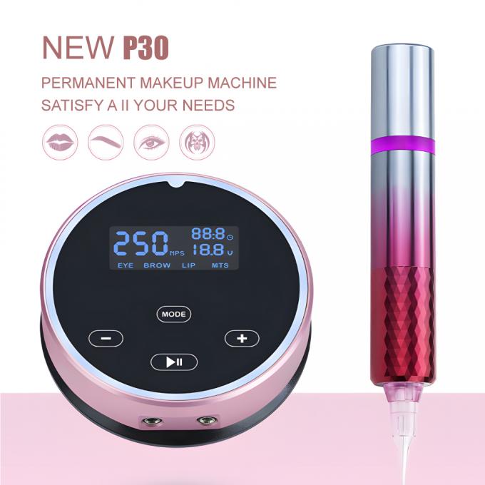 Batteria digitale rotativa senza nucleo pistola tatuatrice penna tatuatrice 1800 Mah macchina tatuatrice senza fili 4