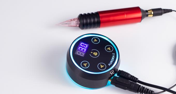Nuovo aggiornamento all'ingrosso Display LCD digitale Touch Screen Mini Aurora 2 Alimentatore per tatuaggi adatto a tutte le macchinette per tatuaggi 6