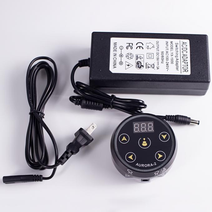 Nuovo aggiornamento all'ingrosso Display LCD digitale Touch Screen Mini Aurora 2 Alimentatore per tatuaggi adatto a tutte le macchinette per tatuaggi 12