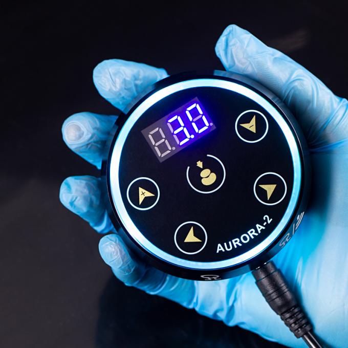 Nuovo aggiornamento all'ingrosso Display LCD digitale Touch Screen Mini Aurora 2 Alimentatore per tatuaggi adatto a tutte le macchinette per tatuaggi 14