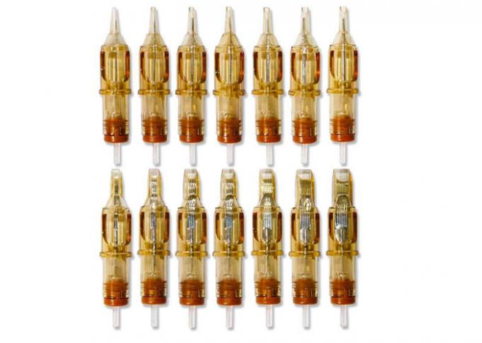 20pcs/scatola Cartuccia gialla per tatuaggi Sopracciglia Aghi per il trucco permanente 1