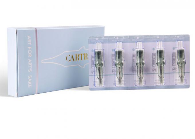 Aghi di trucco semi-permanenti in acciaio inossidabile di colore verde 0