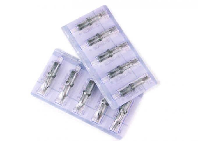 Aghi di trucco semi-permanenti in acciaio inossidabile di colore verde 1